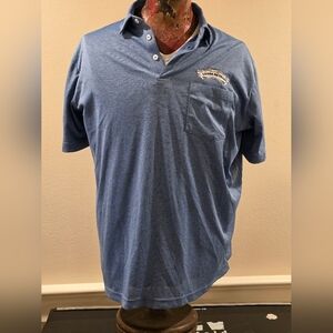 Sierra Nevada Blue Polo Shirt Recover Brand Mens XL Short Sleeve Polo